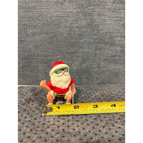 Santa Claus Vacation Ornament1988 "Going South" Sunglasses Shorts & Suitcase Fun - Picture 9 of 9